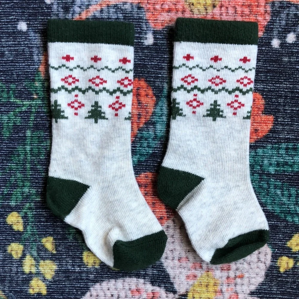Little Stocking Co. Baby Knee High Socks, 0-6 Months (Set of 2 Pairs)